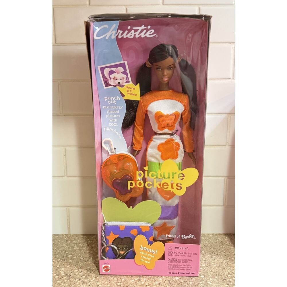 Barbie PICTURE POCKETS CHRISTIE African American Friend 28702 Vintage 2000 - NEW